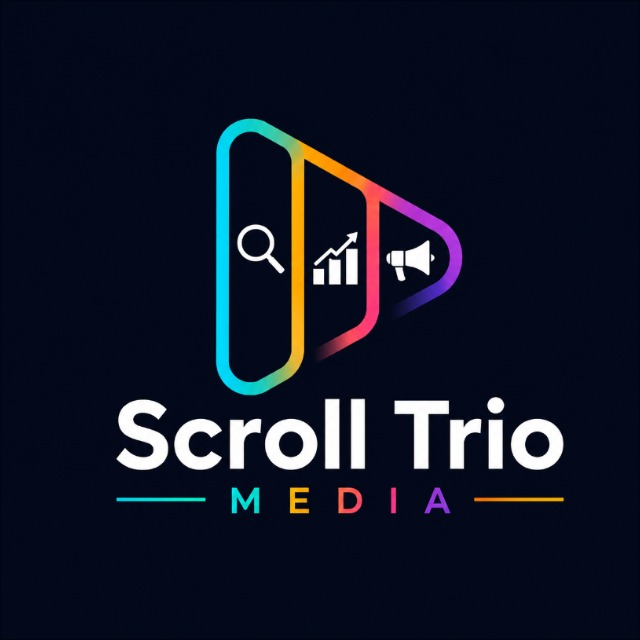 Scroll Trio Media Logo